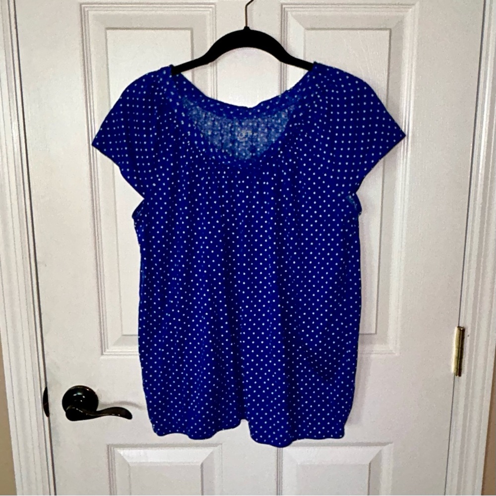 LOFT Blue Stars Top  ⭐️ - Picture 8 of 8